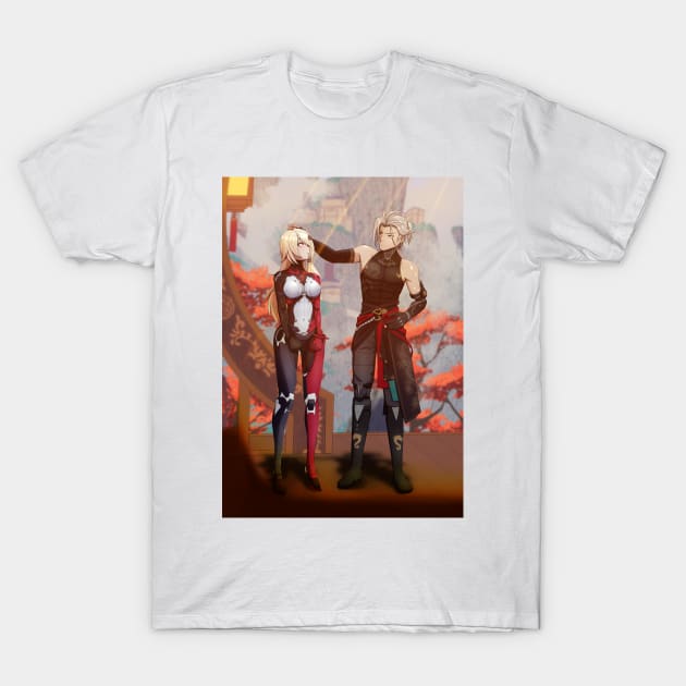 Nemesis and Zeke of Tower of Fantasy T-Shirt by CaioAD